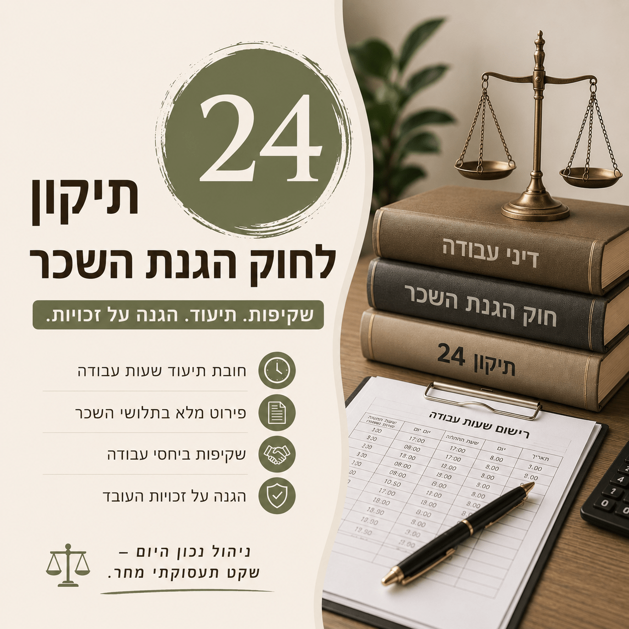 תיקון 24 לחוק הגנת השכר